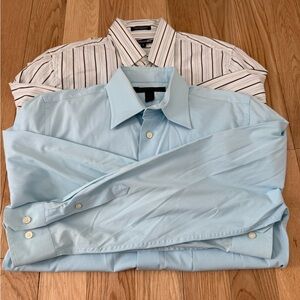 Bundle EXPEESS Men’s Button Down Shirts MODERN  Fit 1MX Both Size Small